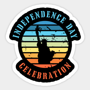 Independence day celebration Sticker